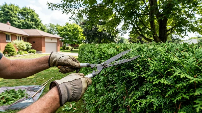 Cedar Hedge Trimming in Kitchener